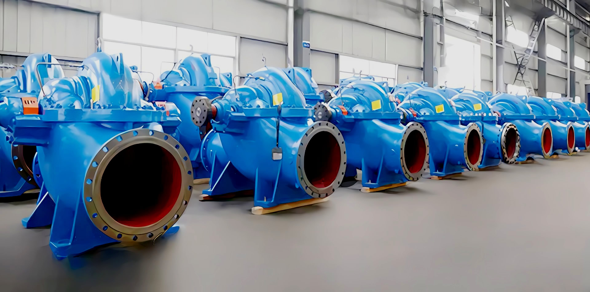 蜗壳式单级双吸中开泵