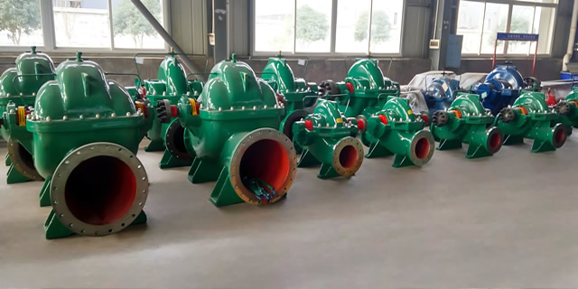 蜗壳式单级双吸中开泵